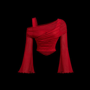 Cherry Red Detail Crop Top