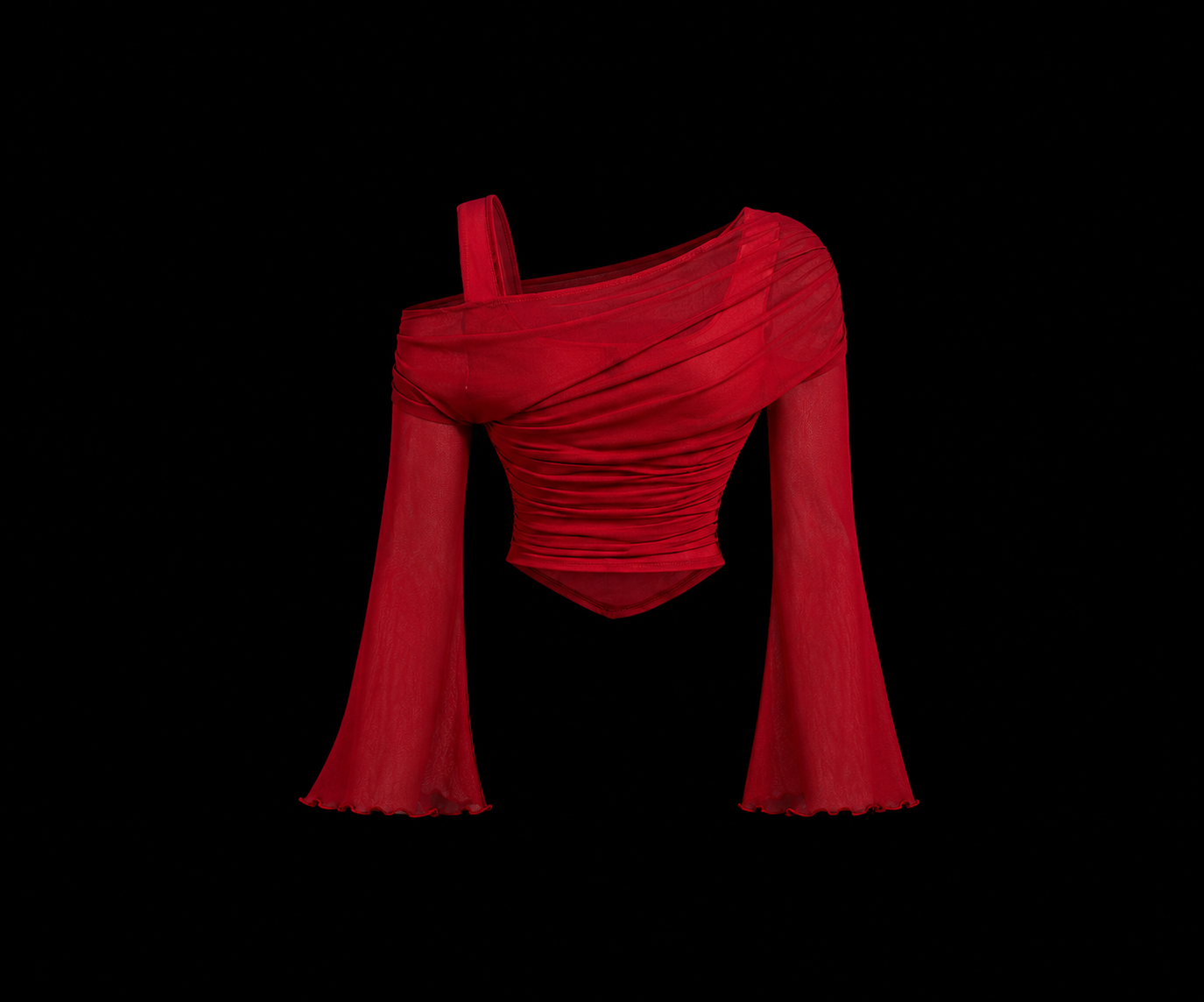 Cherry Red Detail Crop Top